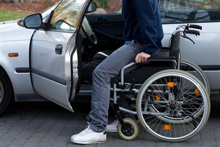 medical driving assessment undertaken for wheelchair driver